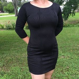 Black mini dress